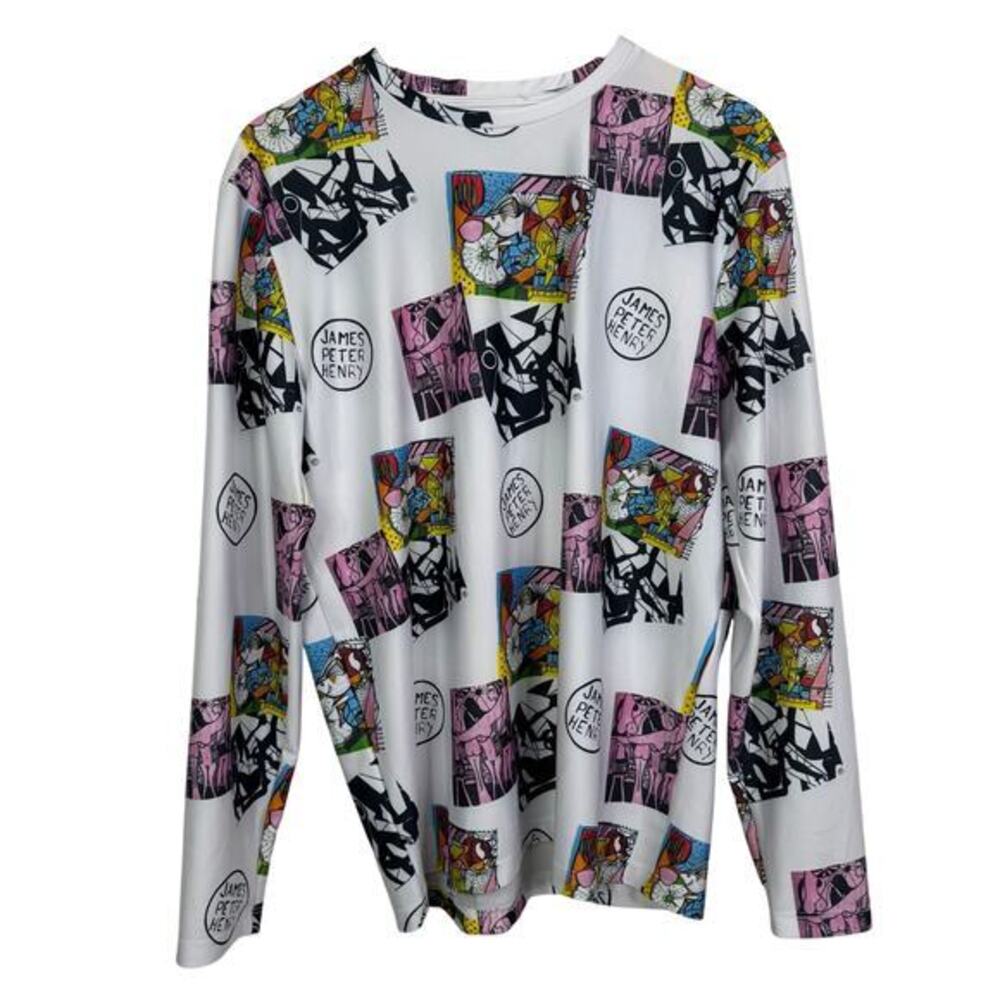 Swimnista x James Peter Henry Good Vibes Rashguard Art‎ Toss Shirt NWT